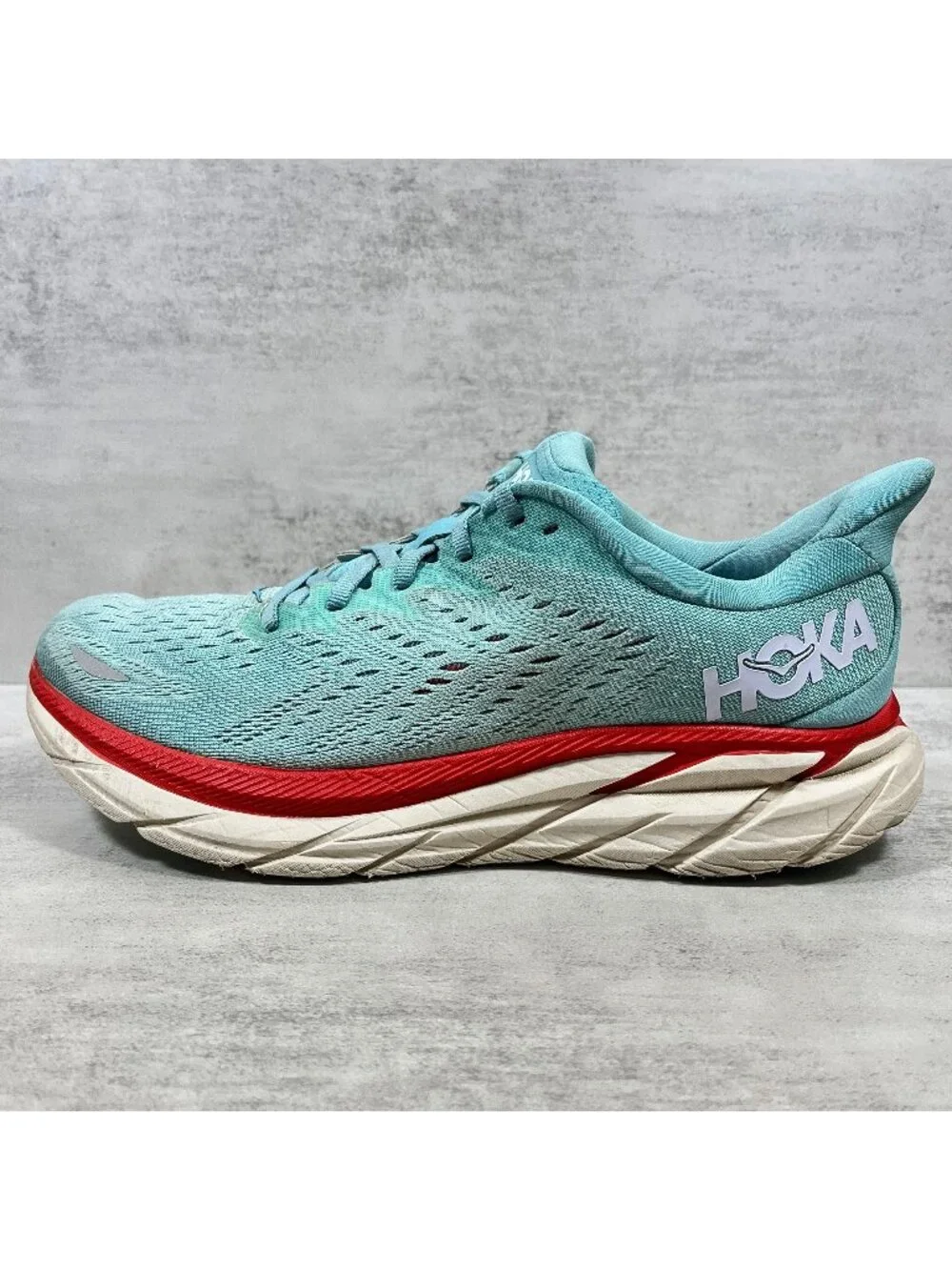 Hoka One One Clifton 8 Running Shoes - Women's Size 9 - Green T